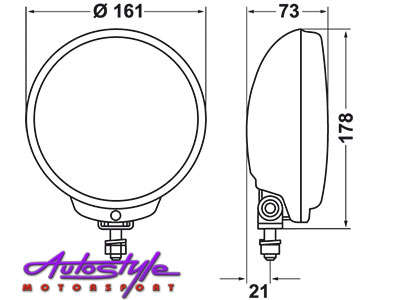 Hella Comet 500 Spotlamps (pair)