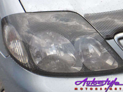 Toyota Corrolla 02-06 Carbon Headlight Shields