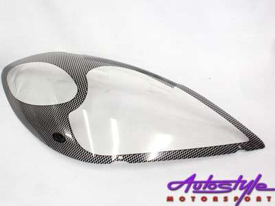Carbon LooK headlight Shields for Toyota Avanza 06+