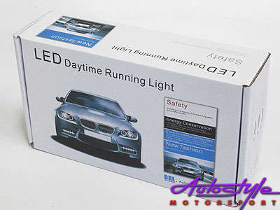 Universal DRL LED Bumper Spotlamps - 190x45mm)