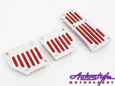 Type R Universal Aluminum Pedals (red & silver)