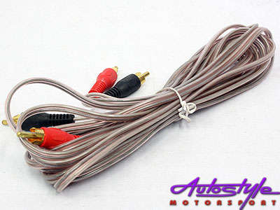 Ice Power 5m Rca Clear Cable