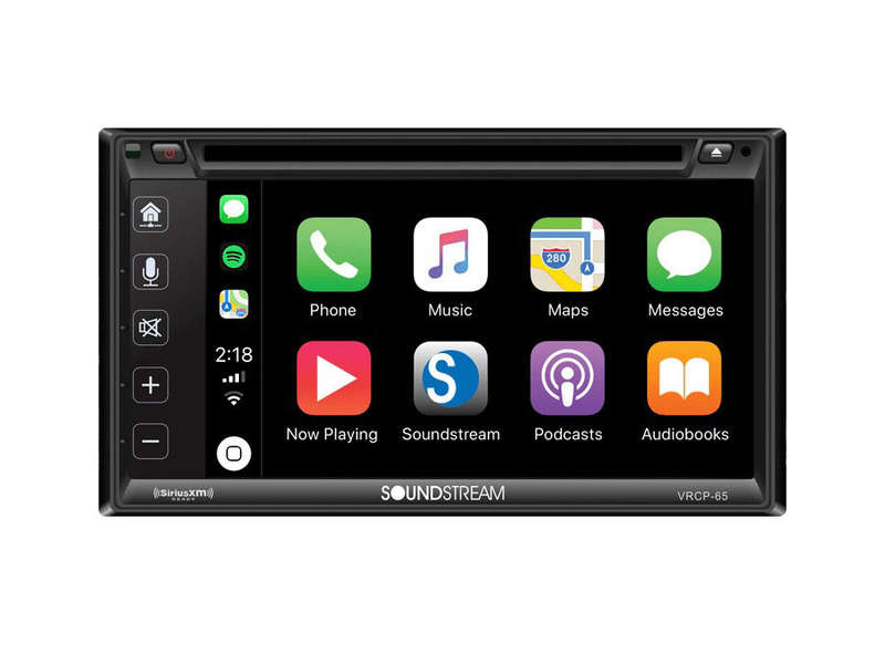Soundstream VRCP-65 Double Din DVD System with Apple Car Play