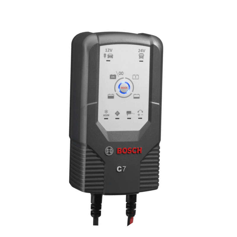 BOSCH C7 12/24V Automatic Battery Charger (Lead-acid, AGM & GEL)