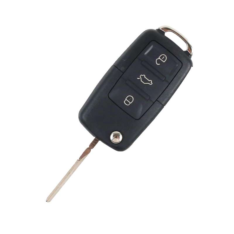 Volkswagen - Golf, Passat, Polo, Touran | Remote Key Case & Blade (3 Button, HU66 Blade, CR2032 B...