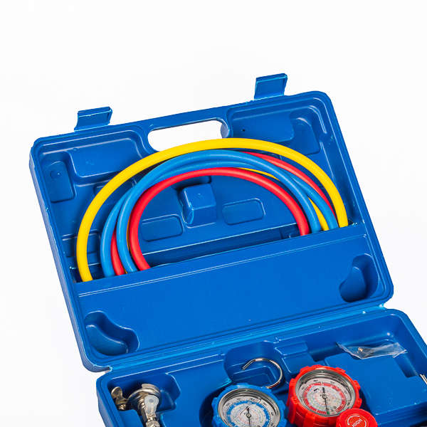 Manifold Gauge Set Diagnostic A/C Tool Kit R22 | R134a | R410a Refrigeration Brass Auto Service