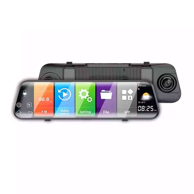 Car Rear View Mirror Bluetooth & Reverse Park Camera | 10 inch HD Touch Screen | GPS | WiFi | 4G