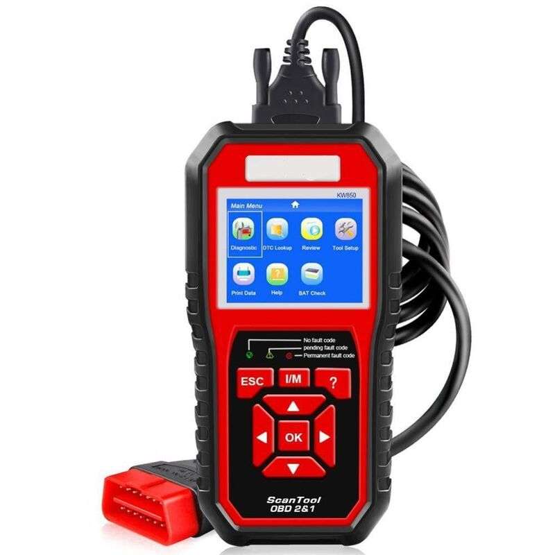 Konnwei KW890 OBDII Car Diagnostic Tool | Battery Tester | Oil Service Light Reset 3-in-1