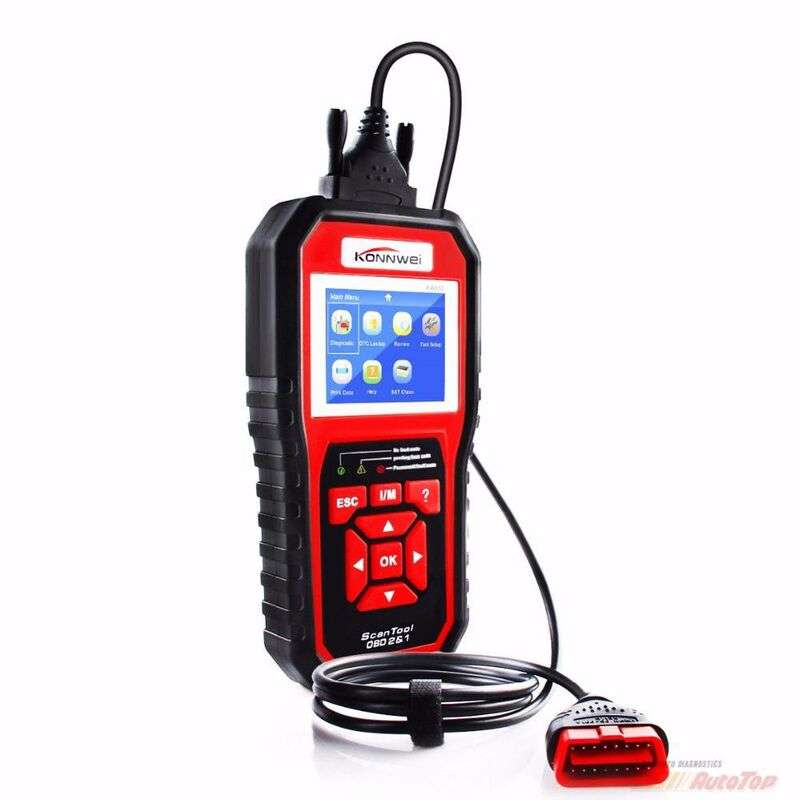Konnwei KW890 OBDII Car Diagnostic Tool | Battery Tester | Oil Service Light Reset 3-in-1