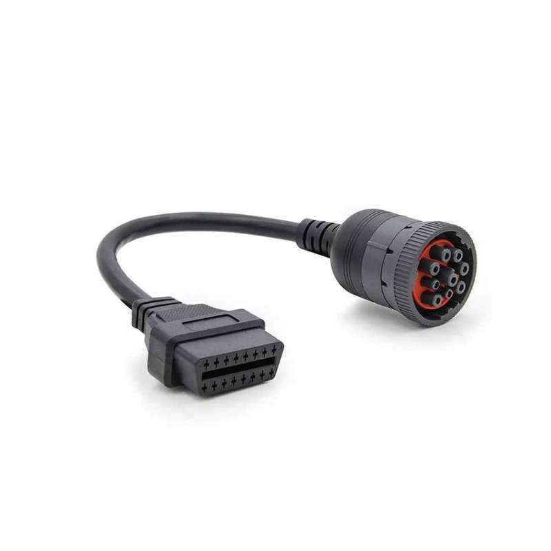 Truck Female 9 Pin to 16 Pin OBD2 Interface J1939