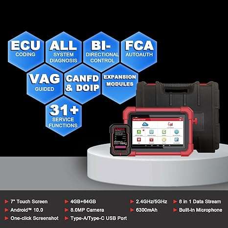 Launch CRP919 Max Professional Diagnostic Scanner - Advanced OBD2 Android 10 WiFi