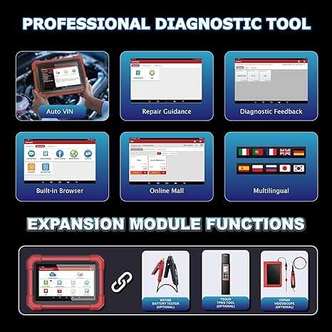 Launch CRP919 Max Professional Diagnostic Scanner - Advanced OBD2 Android 10 WiFi