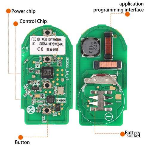 Autel IKEY Smart Programmable Key 4 Buttons (BMW Style)