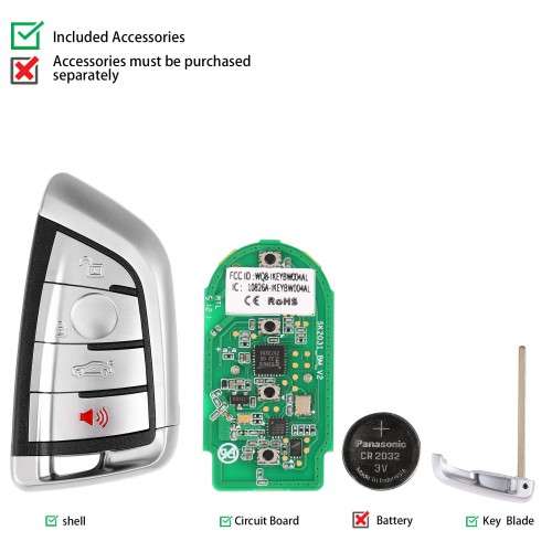 Autel IKEY Smart Programmable Key 4 Buttons (BMW Style)