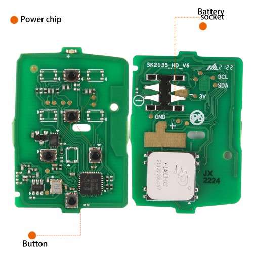 Autel IKEY Premium Style Smart Programmable Key5 Buttons (Honda Style)