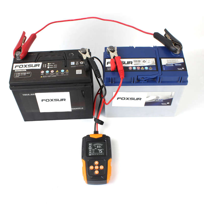 Car & Truck Battery Tester 12V 24V DC Charger Analyzer Capacity Load Tester Cranking System Test ...