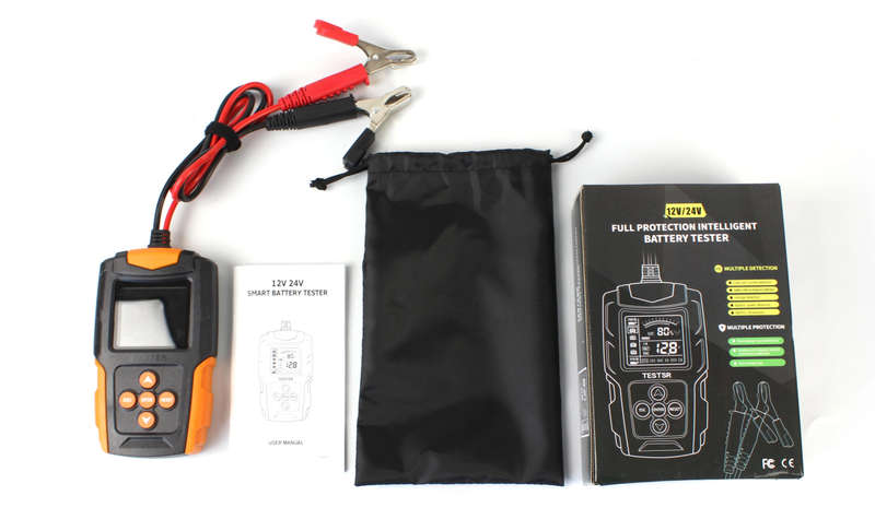 Car & Truck Battery Tester 12V 24V DC Charger Analyzer Capacity Load Tester Cranking System Test ...