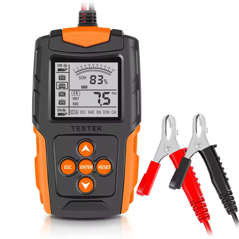 Car & Truck Battery Tester 12V 24V DC Charger Analyzer Capacity Load Tester Cranking System Test ...