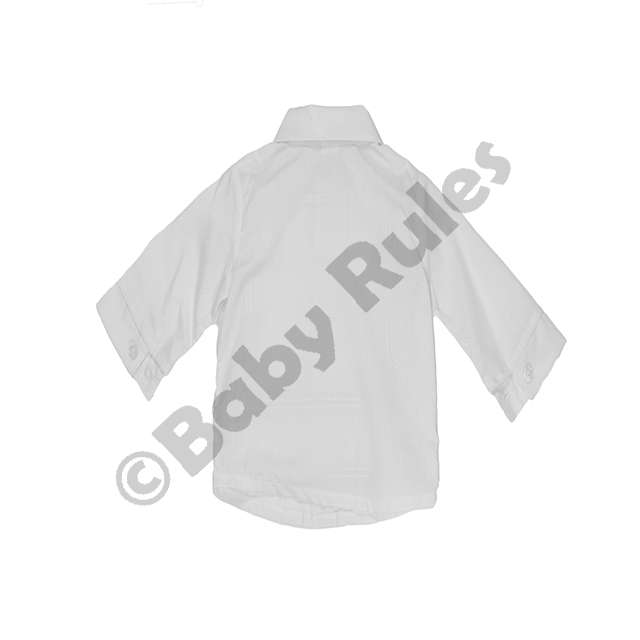 Boys Pure White Cotton Shirt