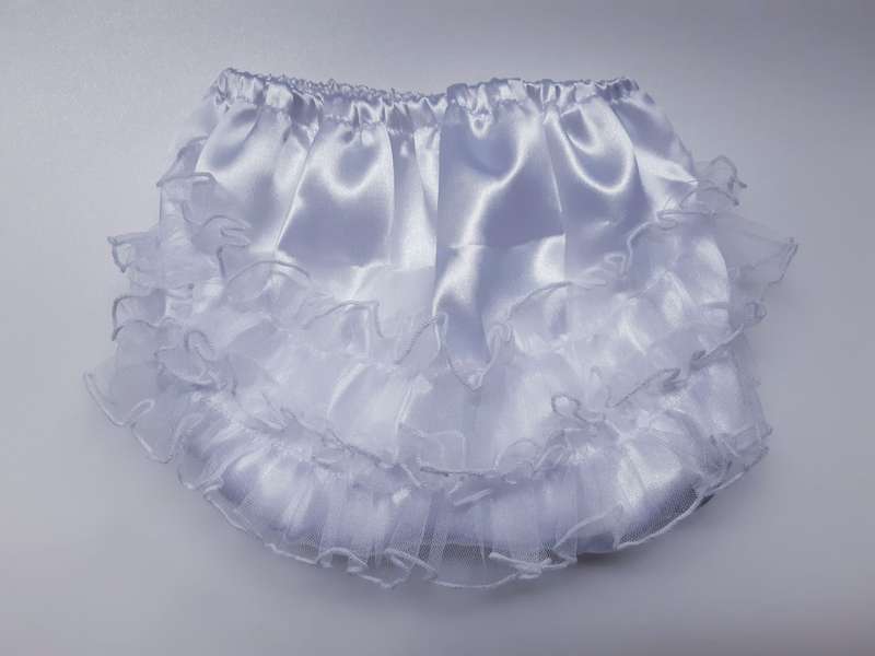 Christening Girls Satin Frilly Pantie