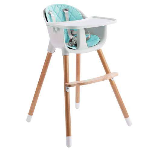 Wooden High Feeding Chair with Tray