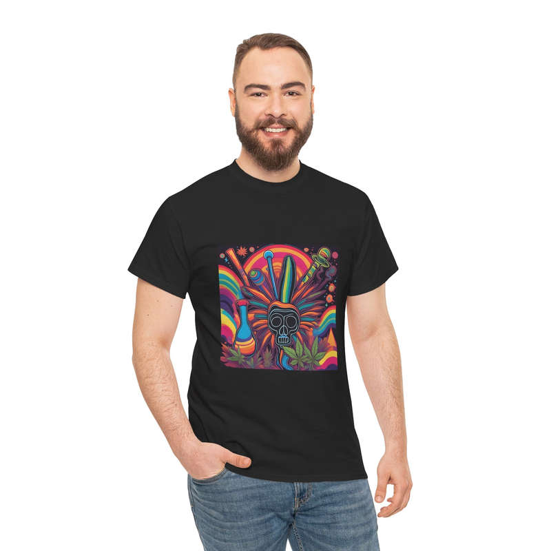 Unisex "Vibrant Psychedelic Skull" T-Shirt