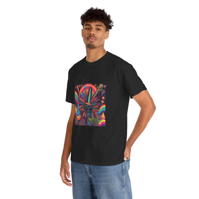 Unisex "Vibrant Psychedelic Skull" T-Shirt
