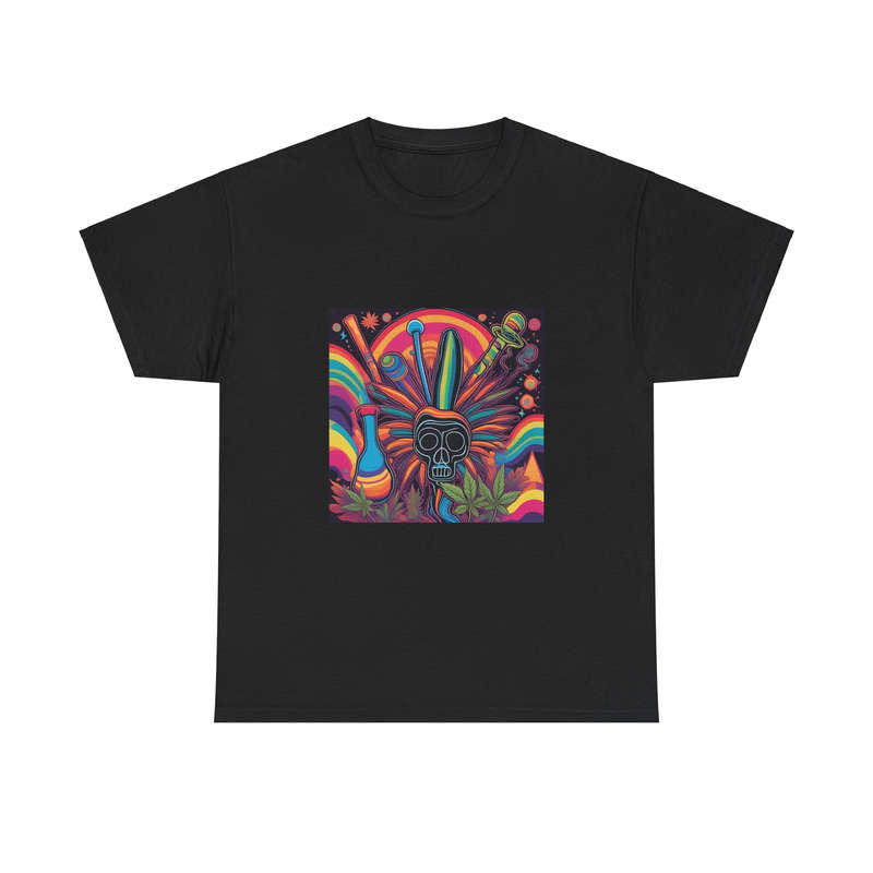 Unisex "Vibrant Psychedelic Skull" T-Shirt