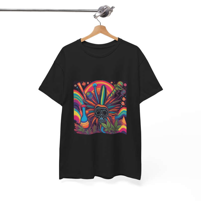 Unisex "Vibrant Psychedelic Skull" T-Shirt