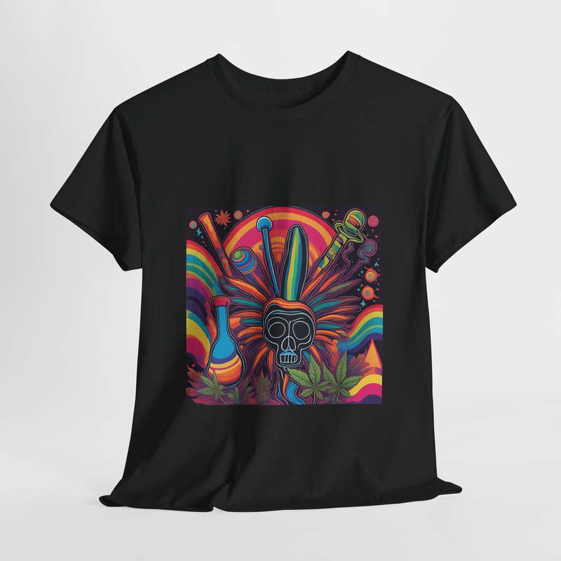 Unisex "Vibrant Psychedelic Skull" T-Shirt
