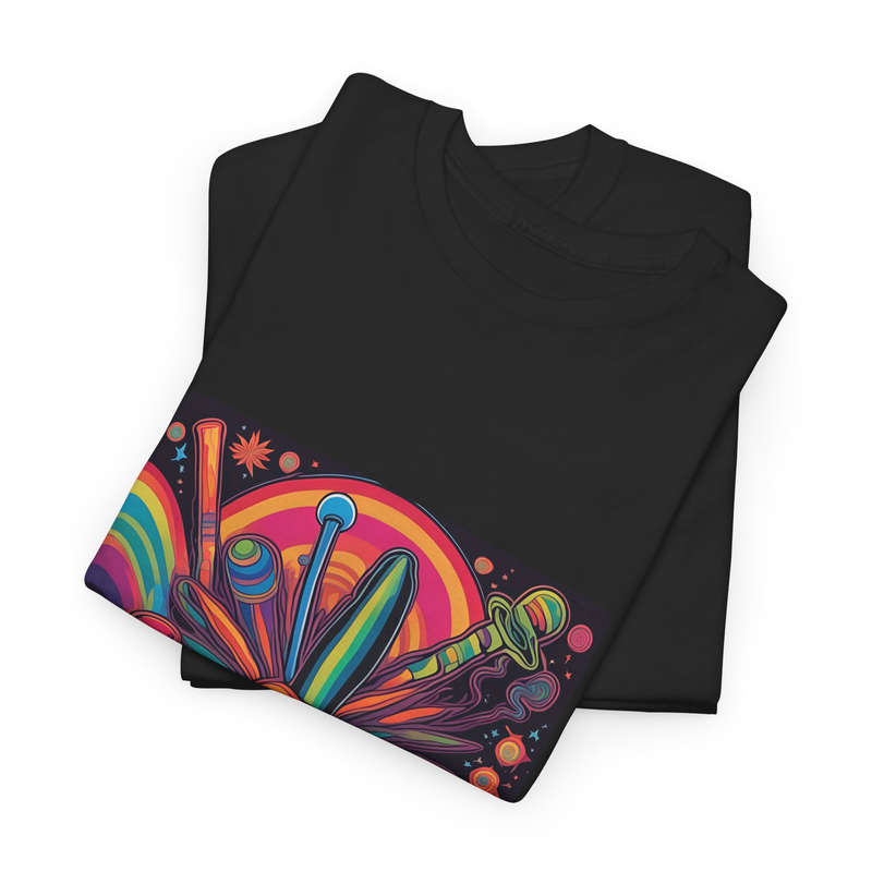 Unisex "Vibrant Psychedelic Skull" T-Shirt