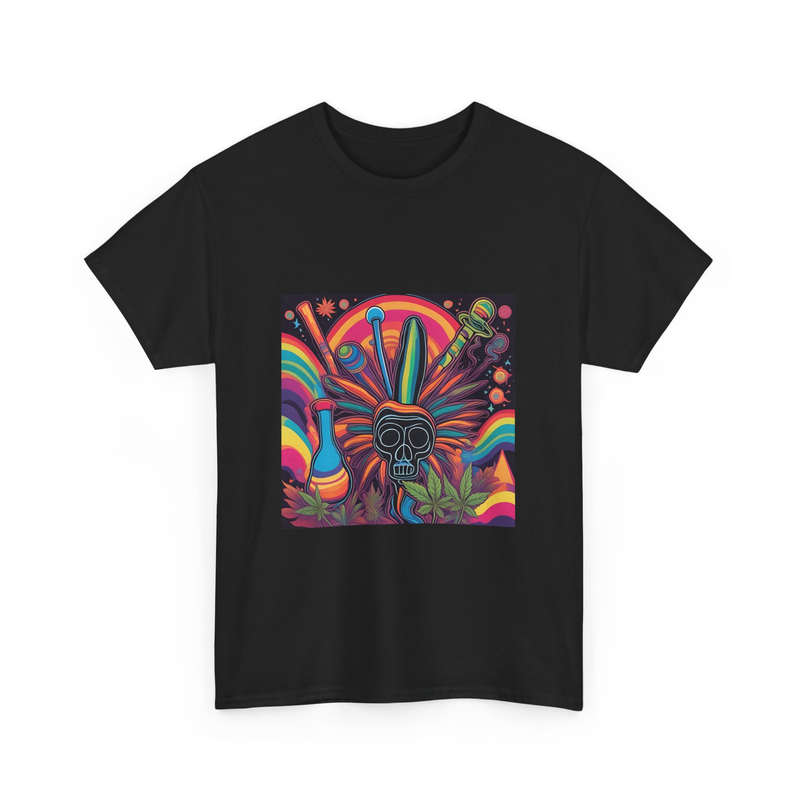 Unisex "Vibrant Psychedelic Skull" T-Shirt