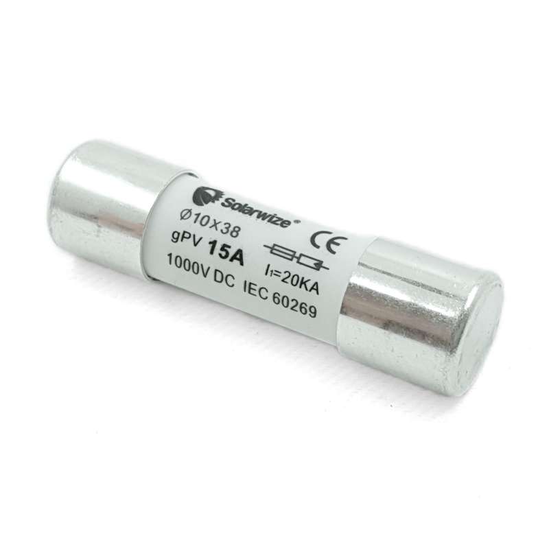 SJ012 Protection - Solar Power  PV Fuse 15Amp.1000V DC 38/10mm