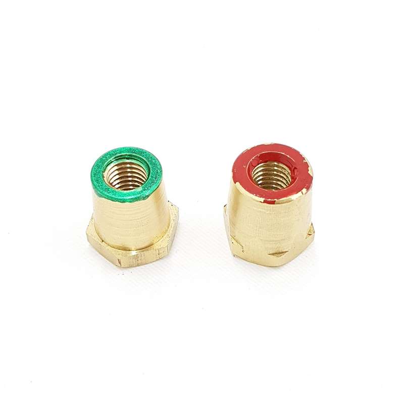 BZ134  Redman - Auto  Battery Post - Screw-on Adaptor Set Brass