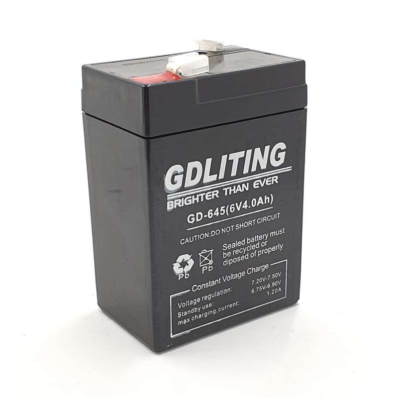 BW010 Gdlighting - GP Battery New Sealed Lead Acid 6 Volt 4 Amp.