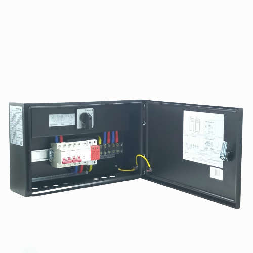 SJ070C Protection - AC  Distribution Box  Fully Populated with a manual changeover switch.