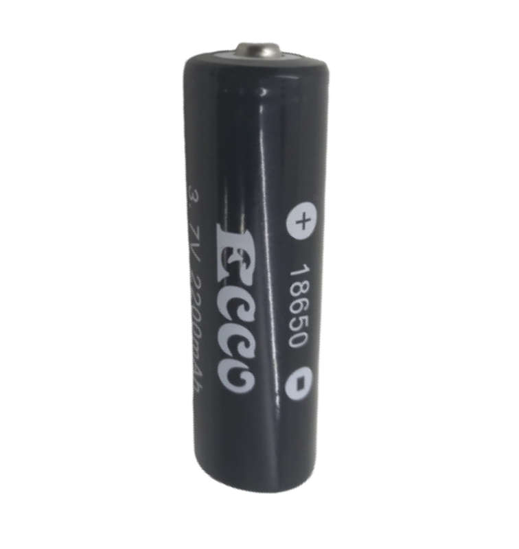 BU015 Ecco - Battery 18650 Lithium Iron Rechargeable Cell 3.7 Volt 2200 mAh