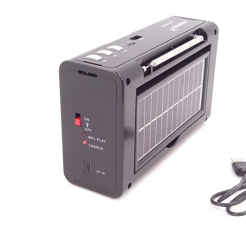 LN025 Appliance - Harwa Solar Radio, 3 Band.USB/MP3/LED Light/Solar Panel