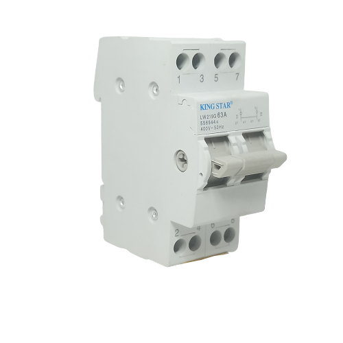 SJ062 Protection - AC Din Change Over Switch. 2 Pole 230 Volts  63 Amps.Centre-Off