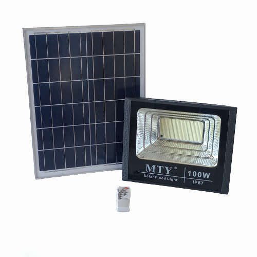 LA055  MTY Floodlight Outdoor LED with Solar Panel IP65 100 Watt.