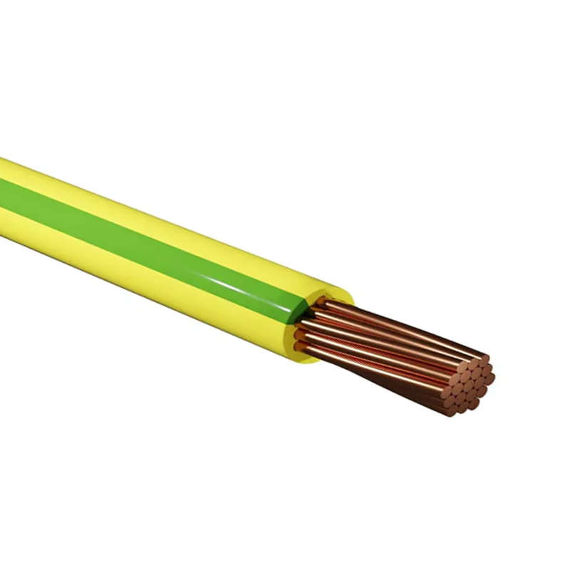 CL0190  General Purpose - Mulistrand 4mm GRN/YEL Sold per Meter