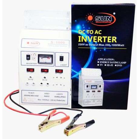 SA023 Sun - Solar Inverter Modified Sign Wave, Energy Lamp 12 Volt 1000 Watt  Max -