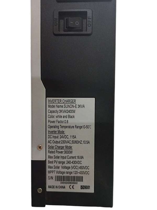 SA552 SUNX - Hybrid Inverter Pure Signwave  MPPT 3KVA/2400W 24V 50Amp