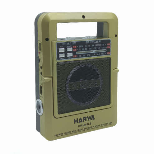 LN030 Appliance - Harwa Solar FM /AM/SW Radio,.USB/MP3/LED Light/Solar Panel