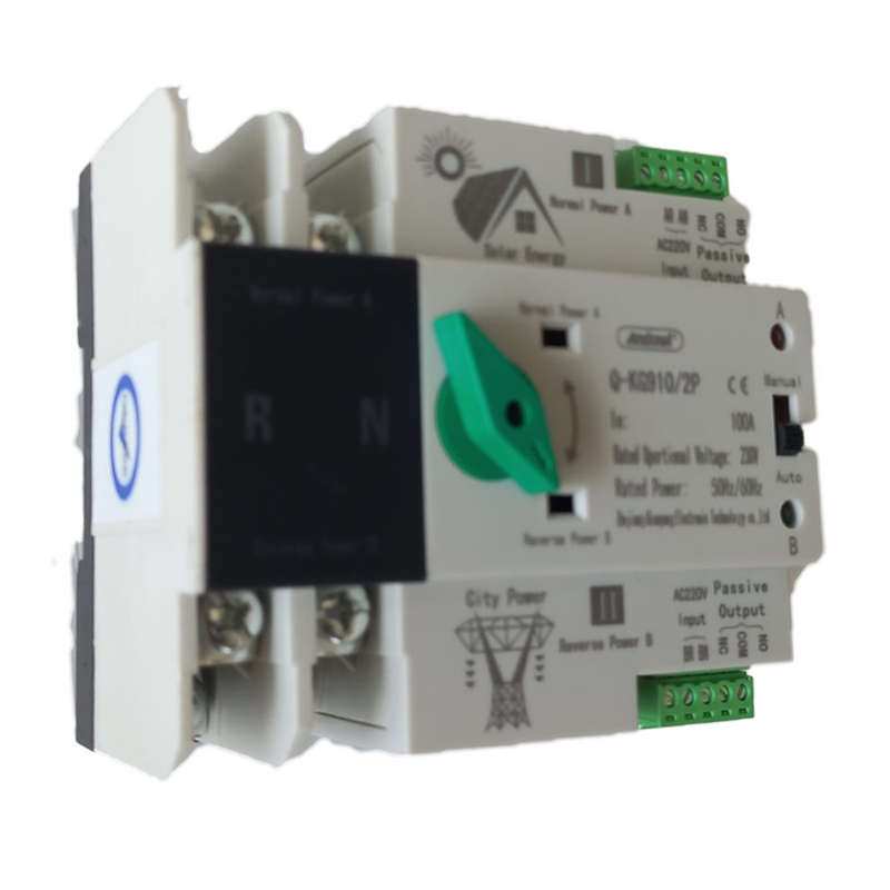 SJ067 Andowl Protection - Auto/Manual Change Over Switch. Din 2 Pole 230 Volts  63 Amps