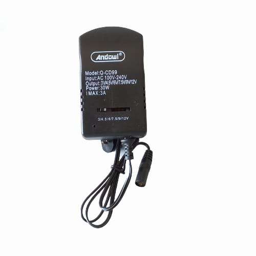 EF019G - Andowl  AC/DC Power Supply Dual Polarity Universal  3 to 12 Volts DC  3 Amp -