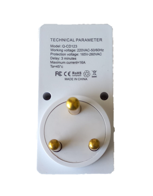 CL0578 - Electrical - Andowl Power Surge protector. Socket 3pin 15 Amp with Delay.