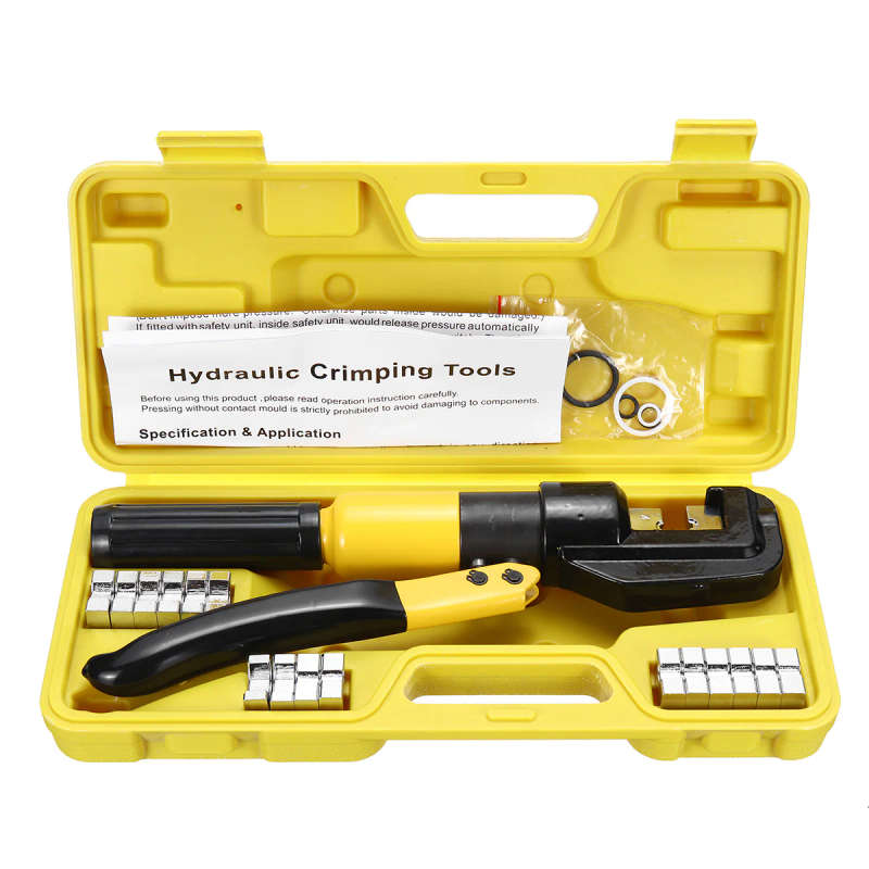 ED090 Tools - Solarwize  Hydraulic Lug Crimper 9 to 70mm with Toolbox
