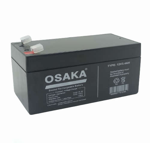 BY014  Osaka - GP Battery  Sealed Lead Acid  12 Volt  3.4 Ah.New