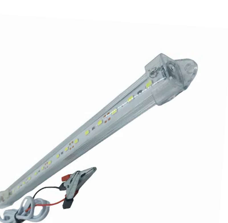 LA015G GPower - LED Aluminium Strip light  Clear 12Volt  30cm  With Croc clips